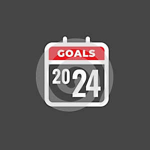 2024 SMART Goals Vector graphic -Â various Smart goal keywords